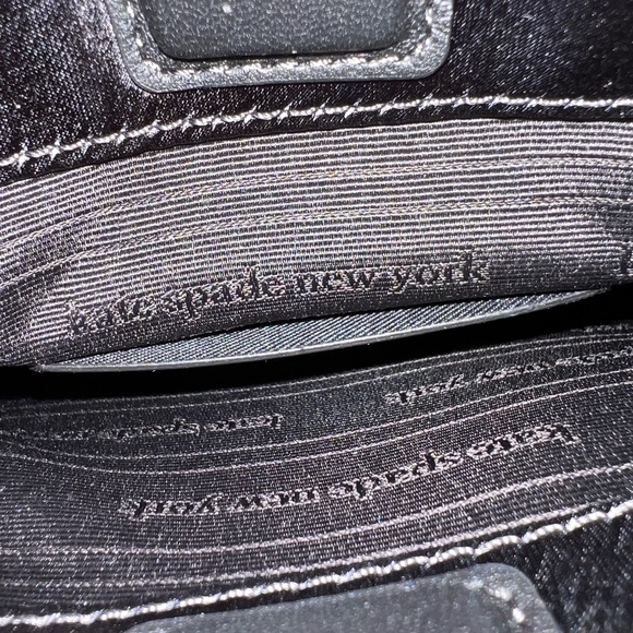 Kate Spade Whiskers Cat Crystal NS North South Crossbody Black Bag + KS Gift Bag - Picture 8 of 10